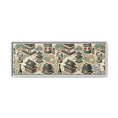 Cultural Artisanal Fusion Contemporary Cultural Elegance Matte Canvas, Framed (multi-Color) - 8404 Design-68 B