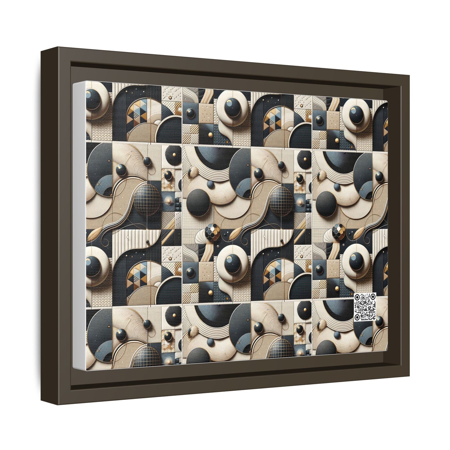 Tech-forward Luxe Streetwear Tech Luxe Fusion Matte Canvas, Framed (multi-color) - 8404 Design-71 A