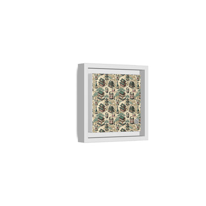 Cultural Artisanal Fusion Contemporary Cultural Elegance Matte Canvas, Framed (multi-Color) - 8404 Design-68 B