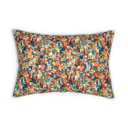 Digital Artistic Expression Artistic Streetwear Spun Polyester Lumbar Pillow - 8404 Design-46 B