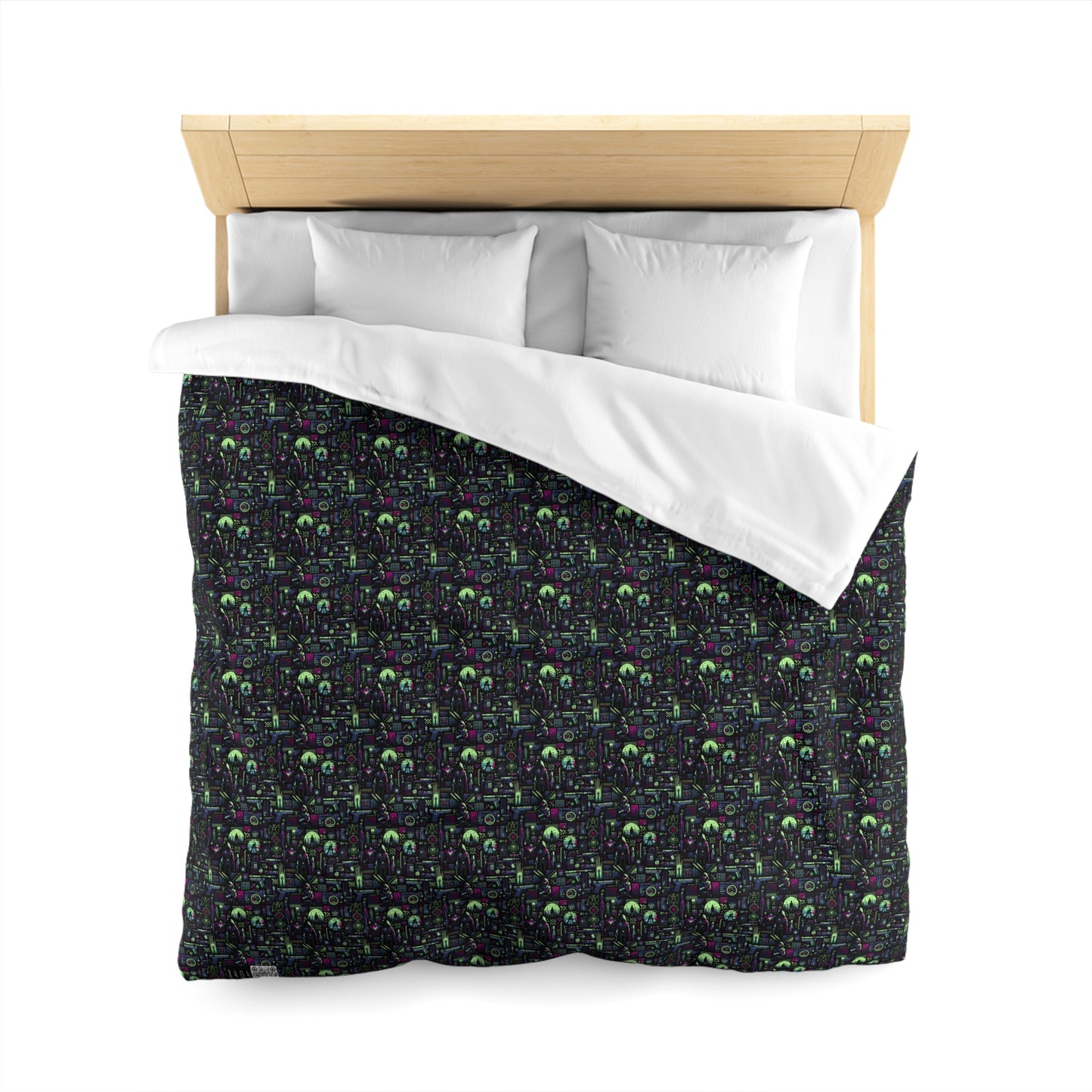 Tech Noir Futuristic Cyberpunk Microfiber Duvet Cover - 8404 Design-63