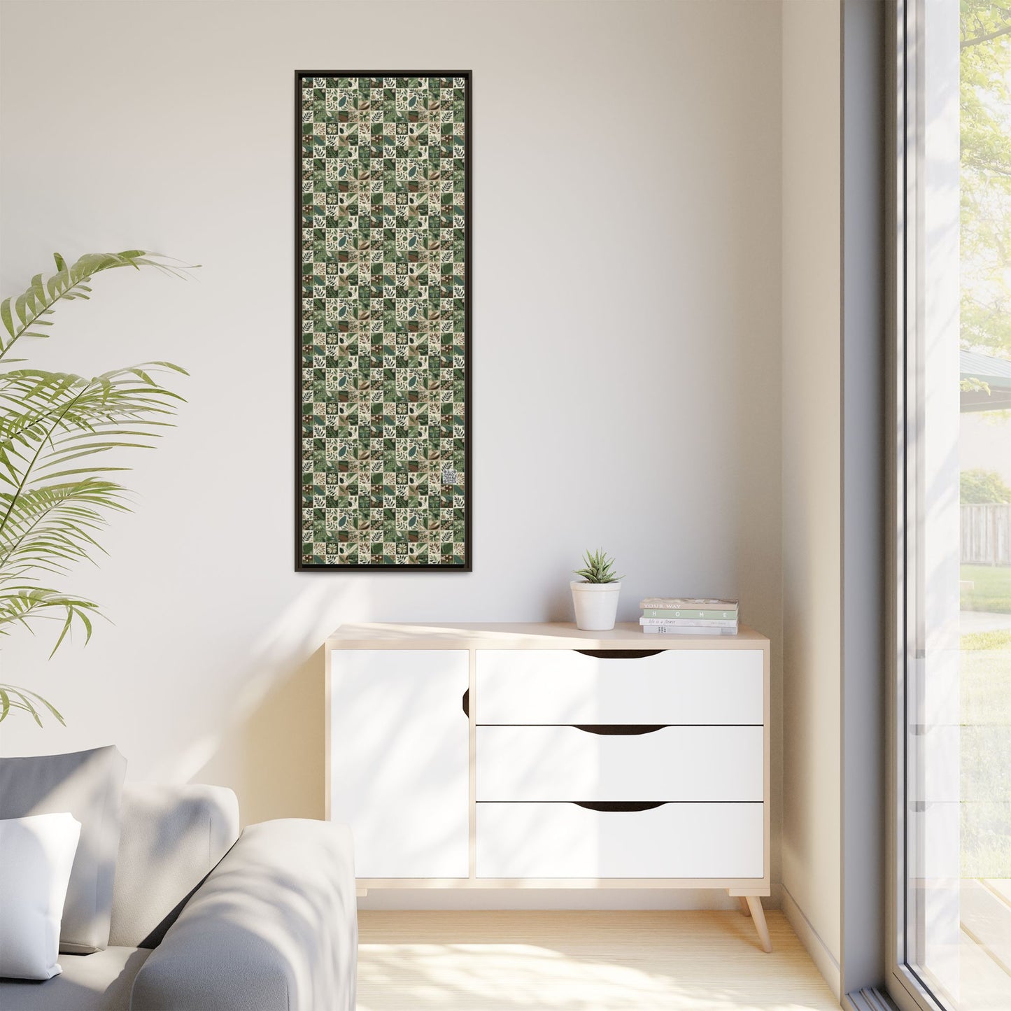 Streetwear Sustainability Environmentally Conscious Streetwear with a Natural Aesthetic Matte Canvas, Framed (multi-color) - 8404 Design-57 B