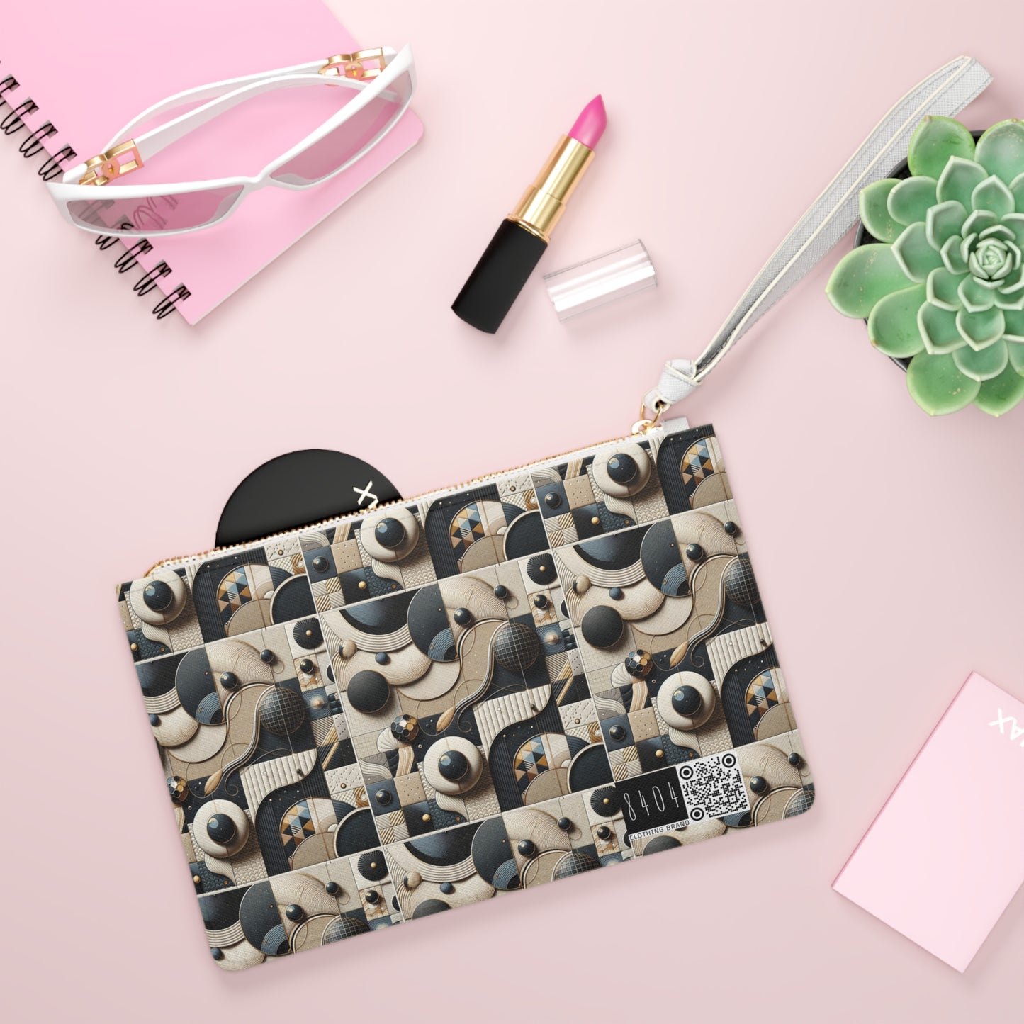 Tech-forward Luxe Streetwear Tech Luxe Fusion Clutch Bag - 8404 Design-71