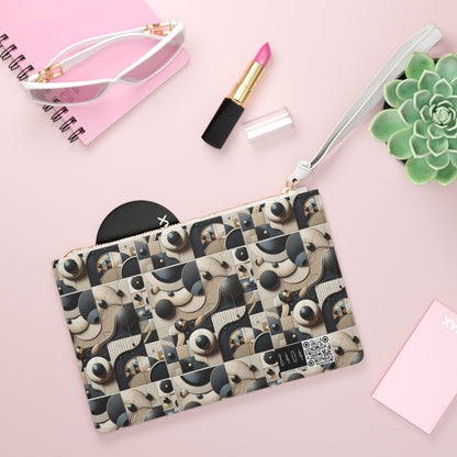 Tech-forward Luxe Streetwear Tech Luxe Fusion Clutch Bag - 8404 Design-71