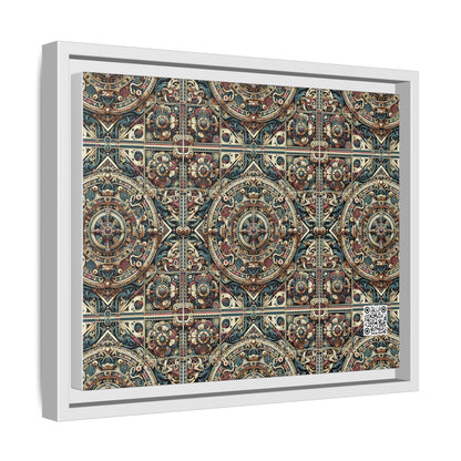 Urban Renaissance Historical Fusion With Street Edge Matte Canvas, Framed (multi-Color) - 8404 Design-57 A