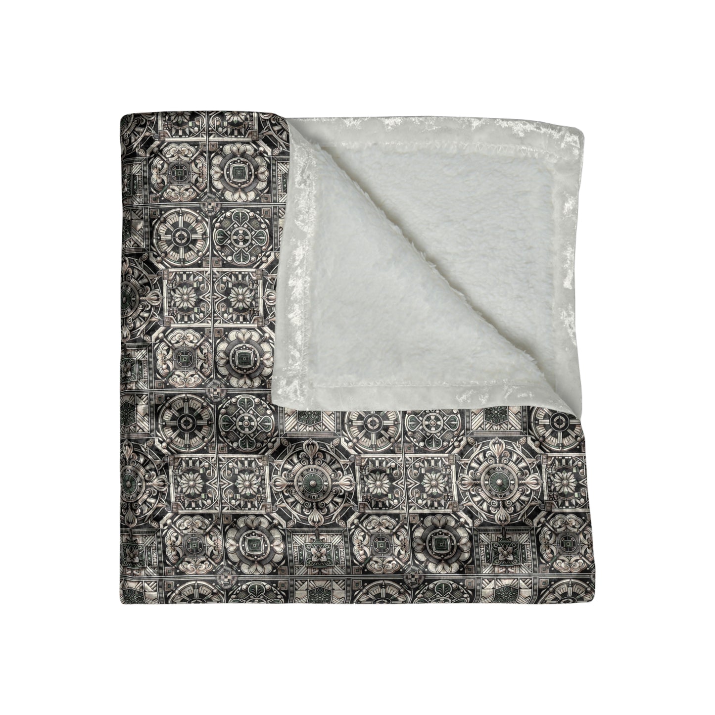 Cyber Garden Party Tech Garden Extravaganza Crushed Velvet Blanket - 8404 Design-45