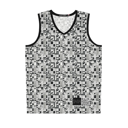 Digital Minimalism Minimalist Tech Basketball Jersey - 8404 Design-43