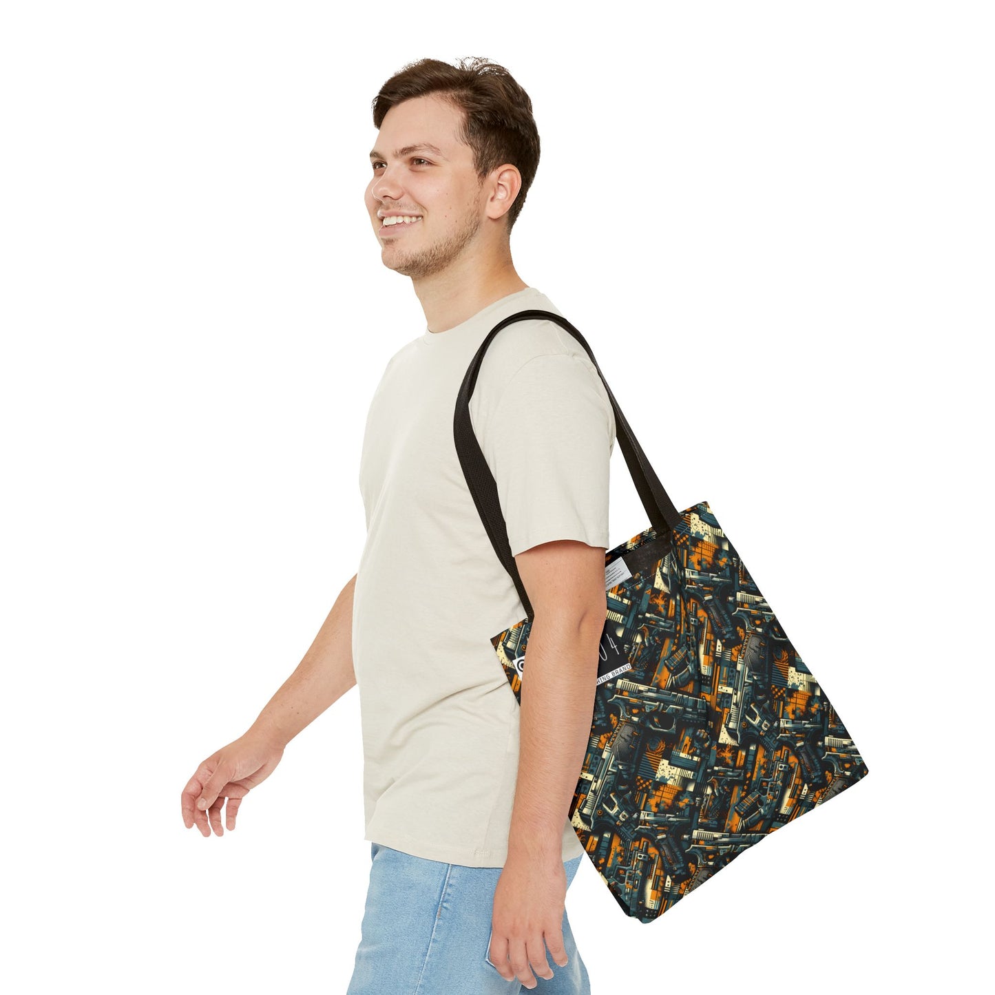 Digital Punk Futuristic Grunge Tote Bag - 8404 Design-47