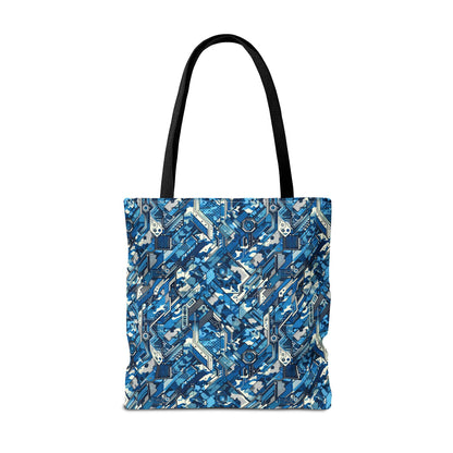 Tech Urban Camo Tech-Forward Streetwear With a Futuristic Military Edge Tote Bag - 8404 Design-39