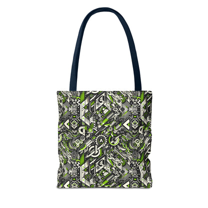 Graffiti Tech Fusion Bold Streetwear Fusion Tote Bag - 8404 Design-59