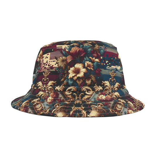 Digital Renaissance Modern Baroque Fusion Bucket Hat - 8404 Design-58