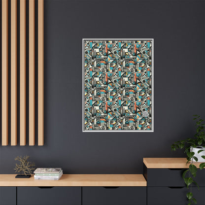 Digital Street Art Urban Street Style Matte Canvas, Framed (multi-color) - 8404 Design-81 A