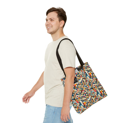 Abstract Graphic Art Modern Artistic Expression Tote Bag - 8404 Design-62