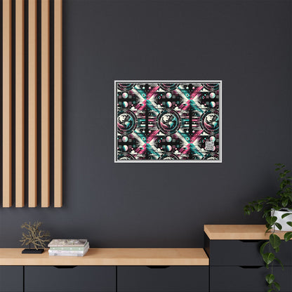 Digital Artistry Digital-native Streetwear Matte Canvas, Framed (multi-color) - 8404 Design-62 A