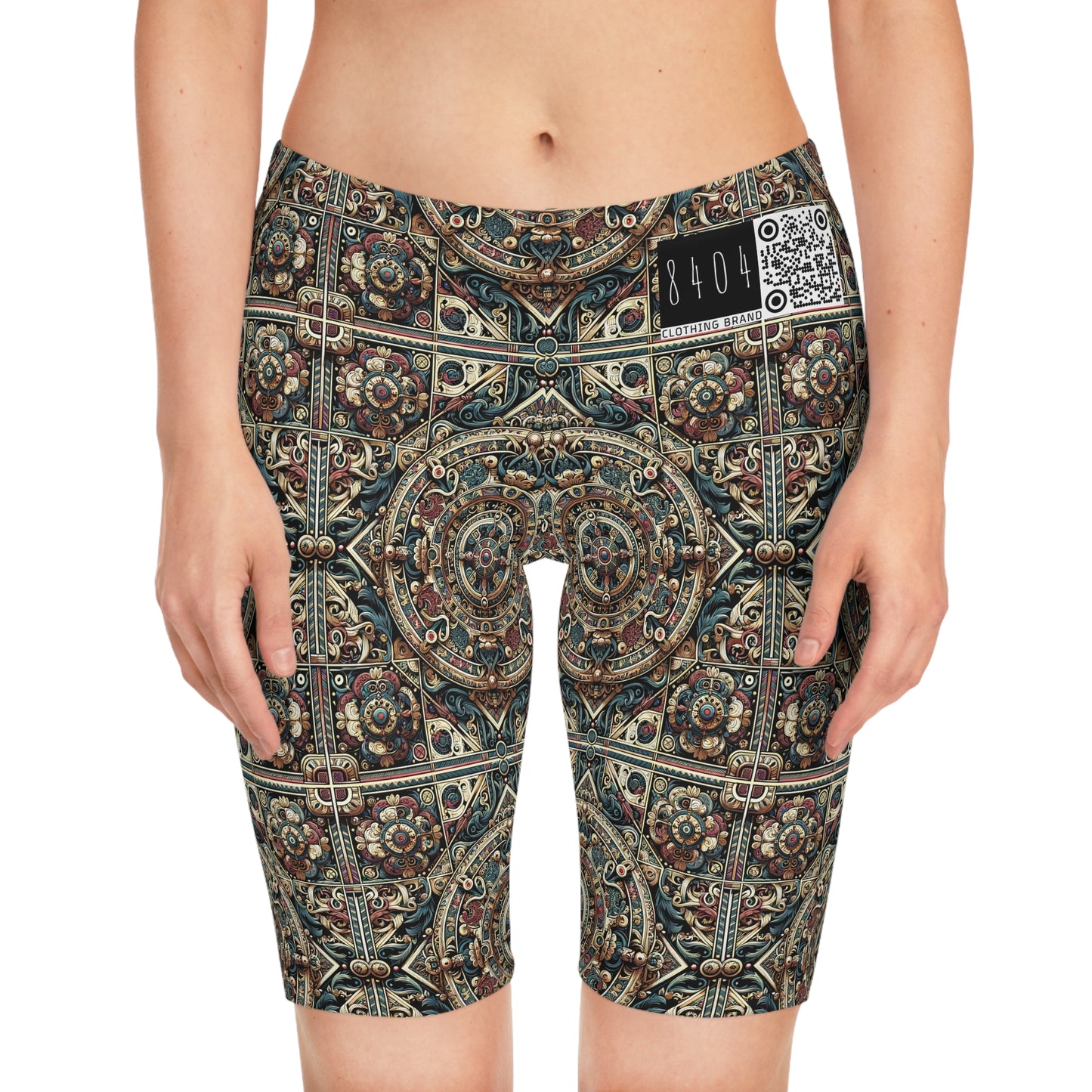 Urban Renaissance Historical Fusion With Street Edge Women's Bike Shorts - 8404 Design-57