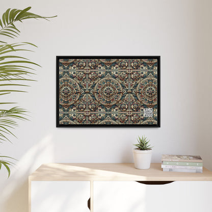 Urban Renaissance Historical Fusion With Street Edge Matte Canvas, Framed (multi-Color) - 8404 Design-57 A