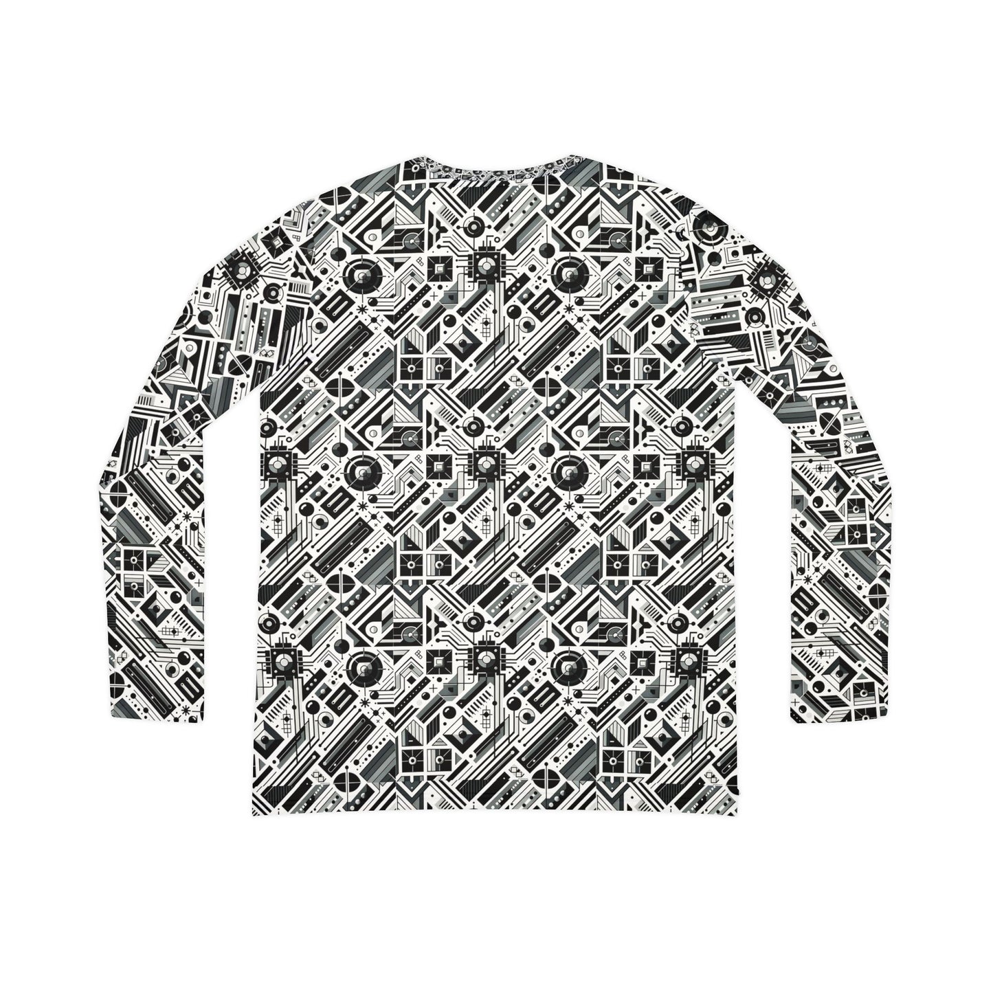 Digital Minimalism Minimalist Tech Women's Long Sleeve V-Neck Shirt - 8404 Design-62