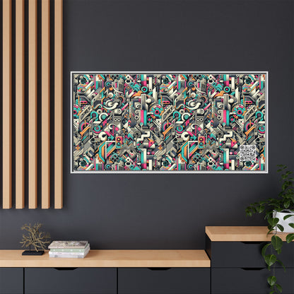 Digital Street Art Urban Street Style Matte Canvas, Framed (multi-color) - 8404 Design-74 B