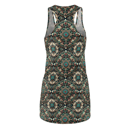 Neo-Dandyism Modern Dandy Streetwear Women's Cut & Sew Racerback Dress - 8404 Design-56