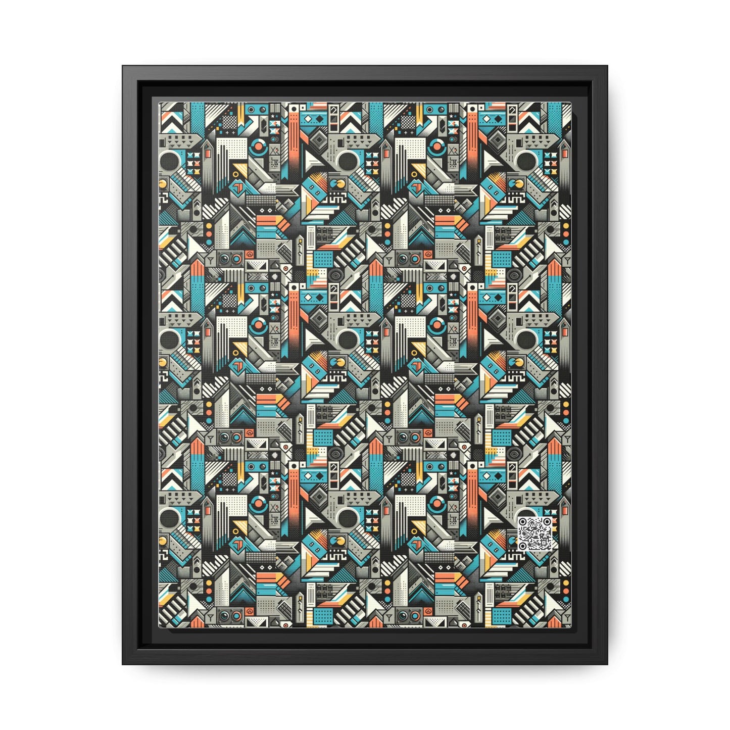 Digital Street Art Urban Street Style Matte Canvas, Framed (multi-color) - 8404 Design-81 A