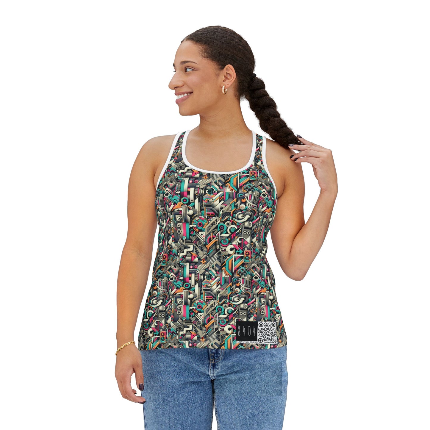 Digital Street Art Urban Street Style Women's Tank Top - 8404 Design-74