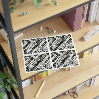 Tech-Infused Streetwear Tech-Forward Minimalism Sticker Sheets - 8404 Design-63
