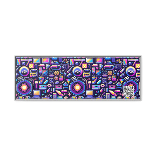 Digital Nostalgia Modern Retro Fusion Matte Canvas, Framed (multi-Color) - 8404 Design-64 B