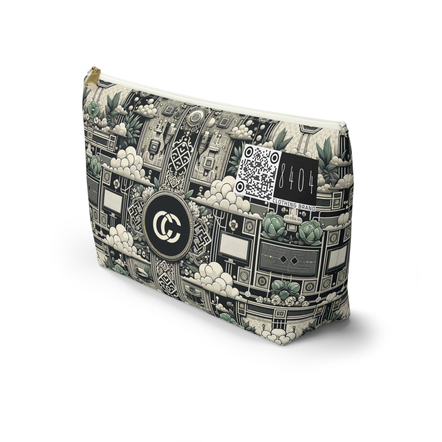 Cyber Garden Party Tech Garden Extravaganza Accessory Pouch W T-Bottom - 8404 Design-54