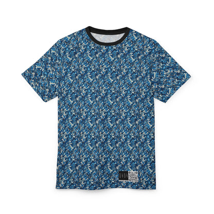 Tech Urban Camo Tech-Forward Streetwear With a Futuristic Military Edge Unisex Cut & Sew Tee - 8404 Design-39