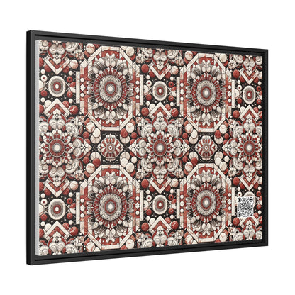 Neo Jomon Sculptural Aesthetics Artisanal Streetwear Matte Canvas, Framed (multi-Color) - 8404 Design-55 A