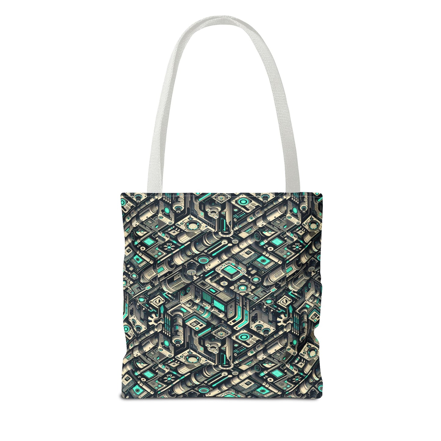 Tech Utility Fusion Modern Tech Streetwear Tote Bag - 8404 Design-49