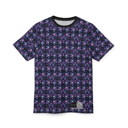 Galactic Hues Tech-Forward Cosmic Fusion Unisex Cut & Sew Tee - 8404 Design-41