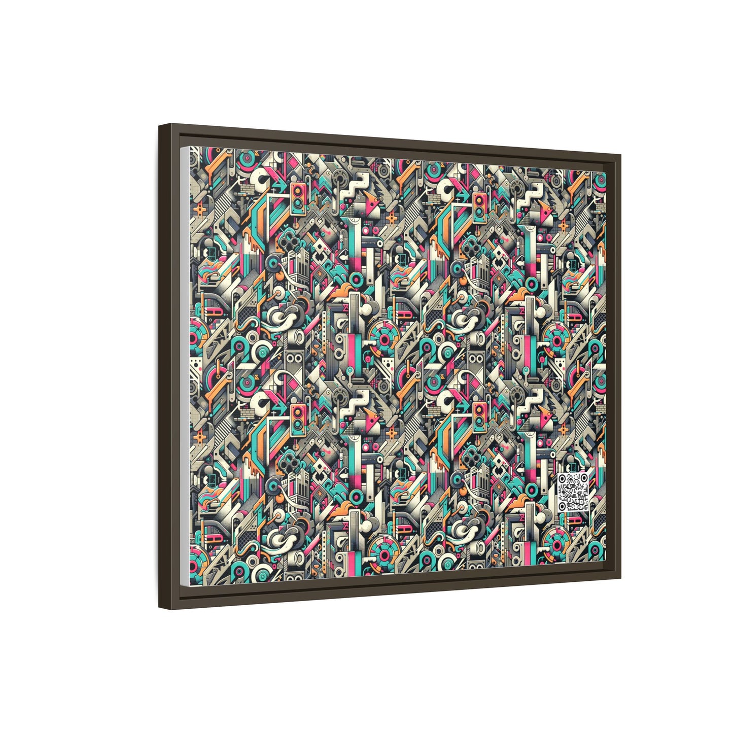 Digital Street Art Urban Street Style Matte Canvas, Framed (multi-color) - 8404 Design-74 B