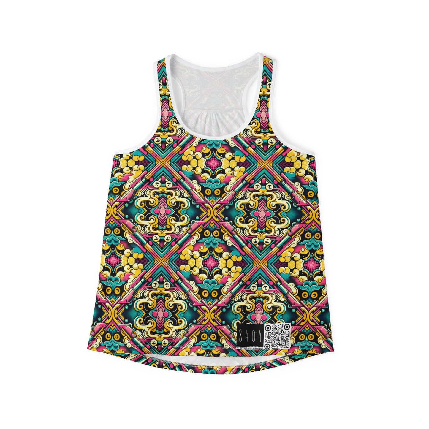 Neon Pop Art Revival Pop Culture Retro Women's Tank Top - 8404 Design-59