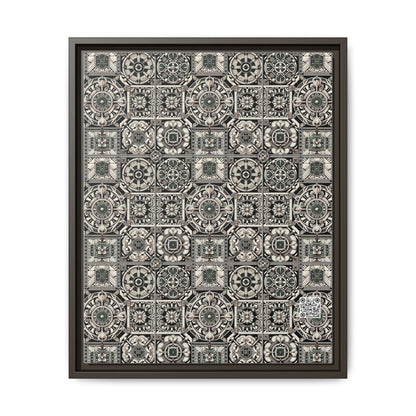 Cyber Garden Party Tech Garden Extravaganza Matte Canvas, Framed (multi-Color) - 8404 Design-45 A
