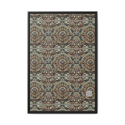 Urban Renaissance Historical Fusion With Street Edge Matte Canvas, Framed (multi-Color) - 8404 Design-57 A