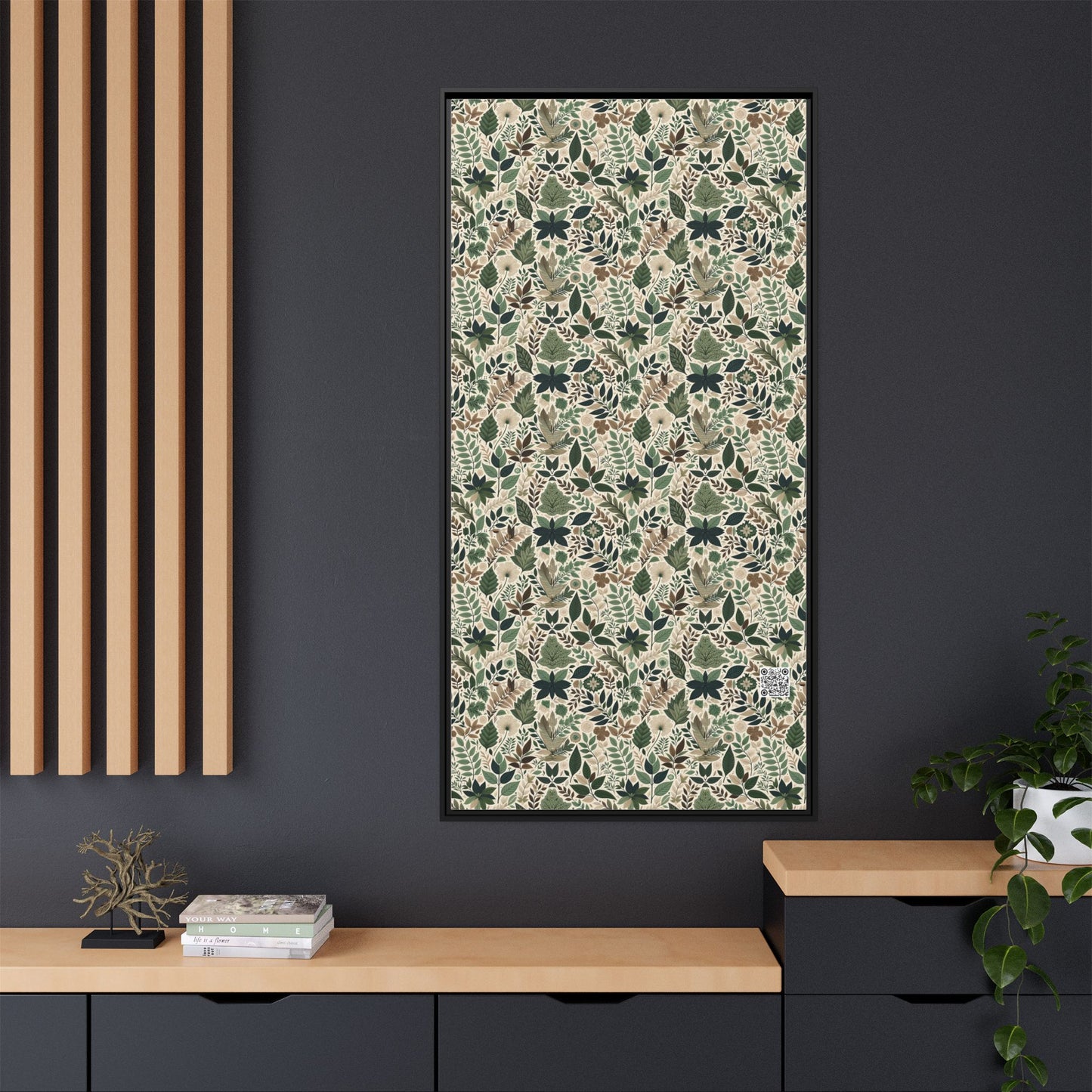 Streetwear Sustainability Environmentally Conscious Streetwear with a Natural Aesthetic Matte Canvas, Framed (multi-color) - 8404 Design-57 A