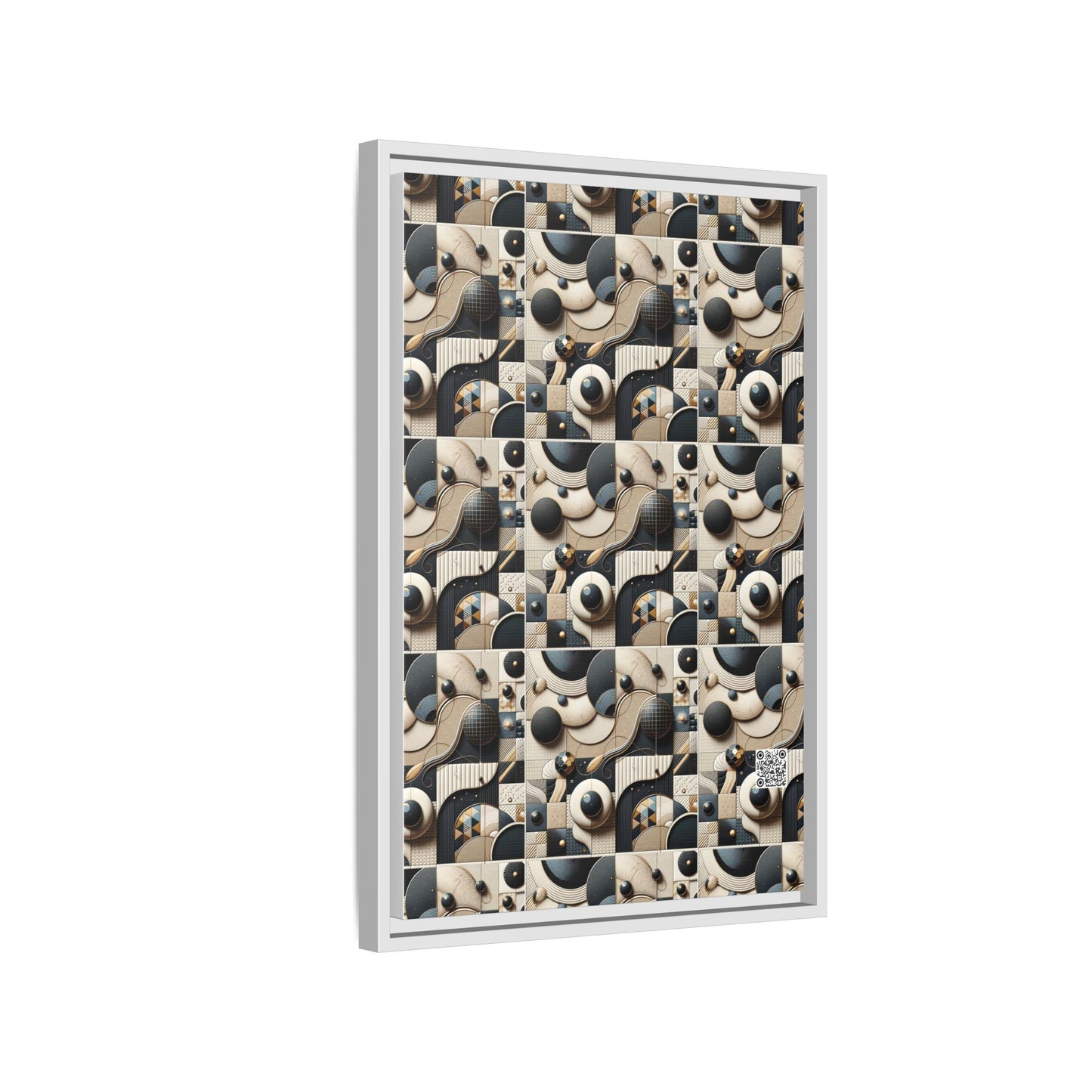 Tech-forward Luxe Streetwear Tech Luxe Fusion Matte Canvas, Framed (multi-color) - 8404 Design-71 B