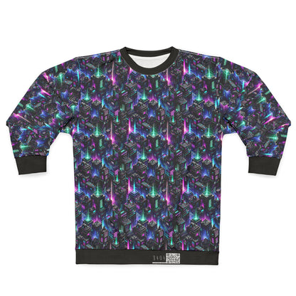 Tech Noir Graphics Futuristic Tech Aesthetics Sweatshirt - 8404 Design-55