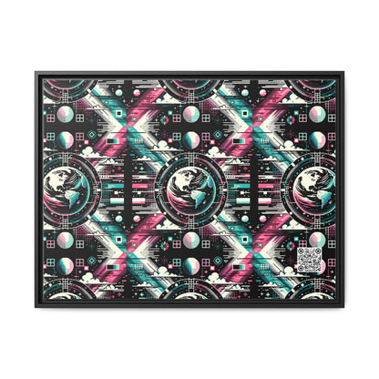 Digital Artistry Digital-native Streetwear Matte Canvas, Framed (multi-color) - 8404 Design-62 A