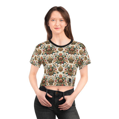 Monogram Madness Luxurious Streetwear Crop Tee - 8404 Design-68