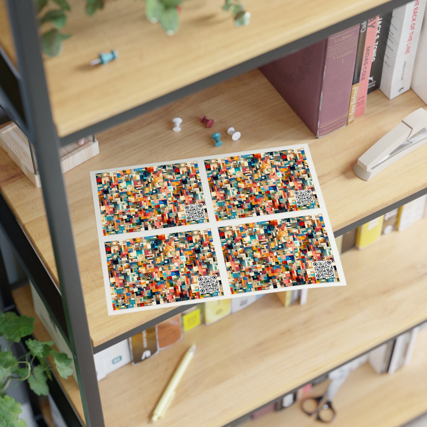 Digital Artistic Expression Artistic Streetwear Sticker Sheets - 8404 Design-46