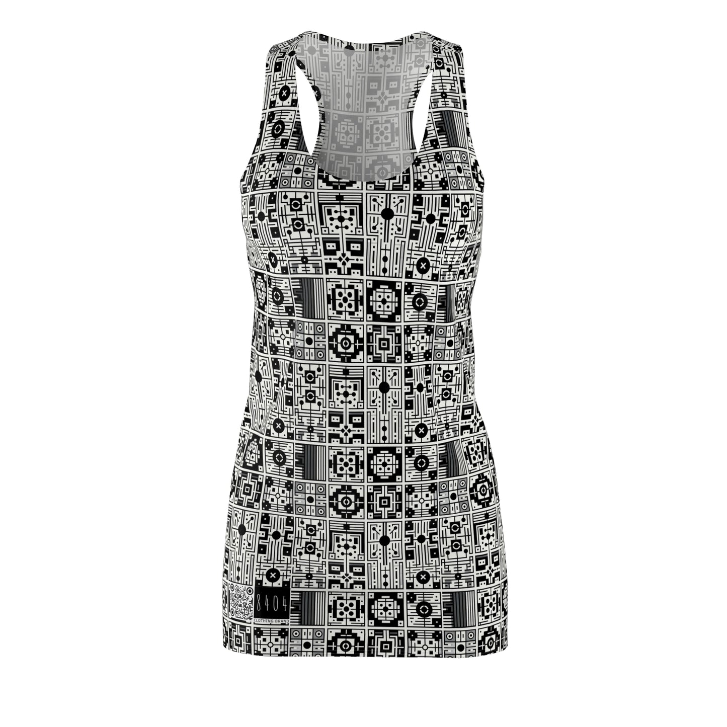 Digital Minimalism Minimalist Tech Women's Cut & Sew Racerback Dress - 8404 Design-55