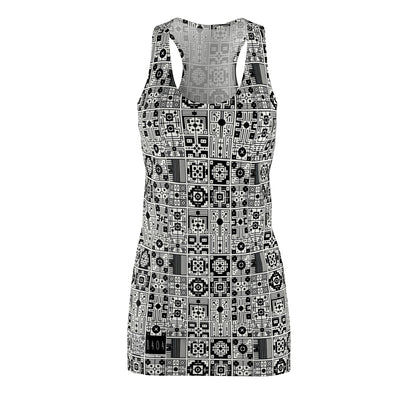 Digital Minimalism Minimalist Tech Women's Cut & Sew Racerback Dress - 8404 Design-55