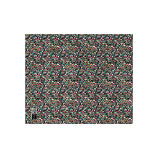 Digital Street Art Urban Street Style Crushed Velvet Blanket - 8404 Design-74