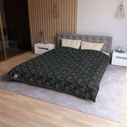Tech Noir Futuristic Tech Aesthetic with a Dark Twist Microfiber Duvet Cover - 8404 Design-59