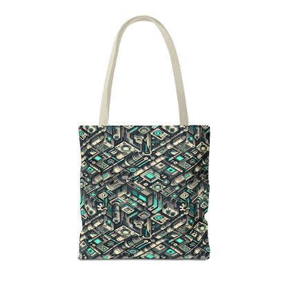 Tech Utility Fusion Modern Tech Streetwear Tote Bag - 8404 Design-49