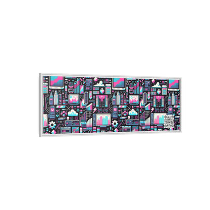 Digital Rebellion Youthful Streetwear with a Rebellious Digital Twist Matte Canvas, Framed (multi-color) - 8404 Design-71 B