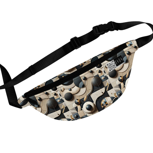 Tech-forward Luxe Streetwear Tech Luxe Fusion Fanny Pack - 8404 Design-71