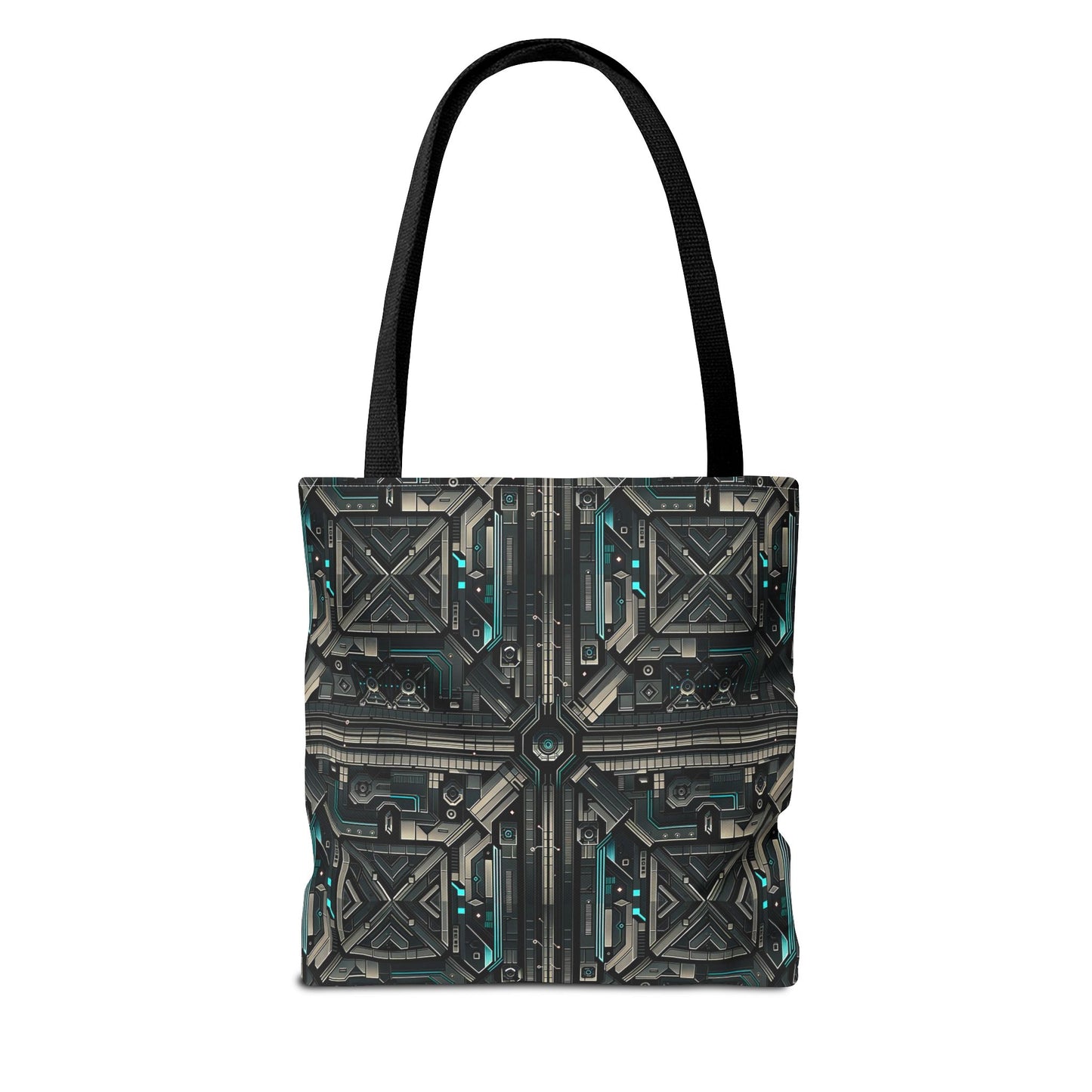 Tech Noir Futuristic Tech Aesthetic with a Dark Twist Tote Bag - 8404 Design-59